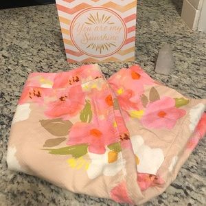 J.crew floral print pencil skirt 10 large pink